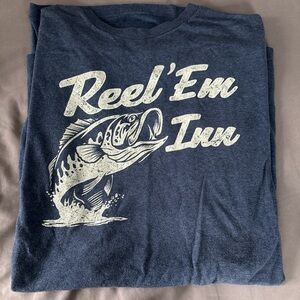 Bass Pro Shops Blue 'Reel 'Em Inn' Short Sleeve Tee